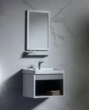 Floating Open Shelf Vanity Set