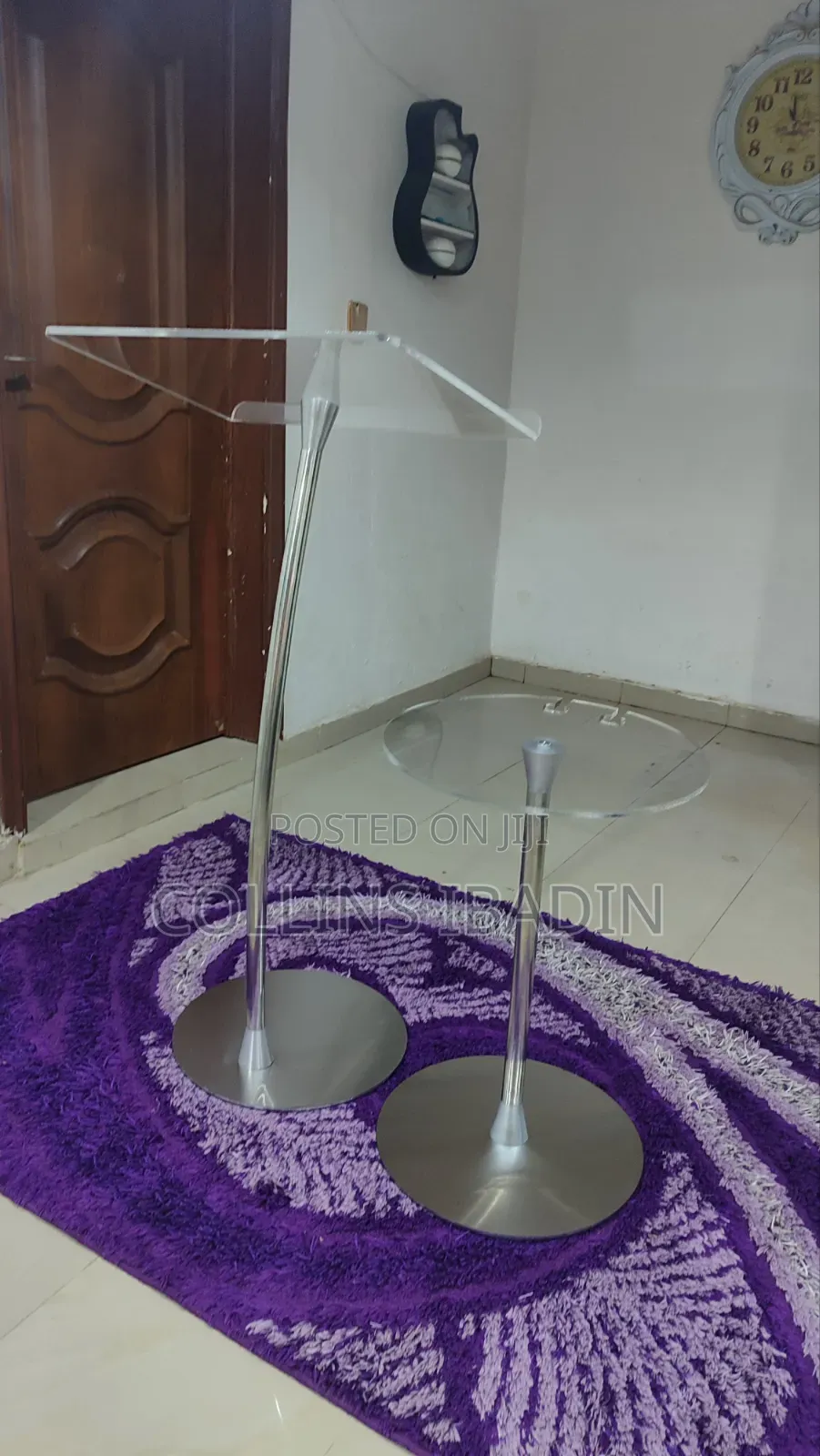 Single Pole Acrylic Pulpit