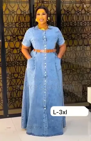 Long Denim Women Jean Gown
