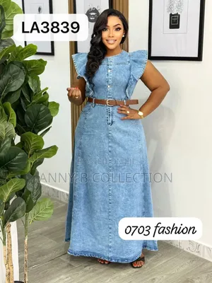 Long Denim Women Jean Gown