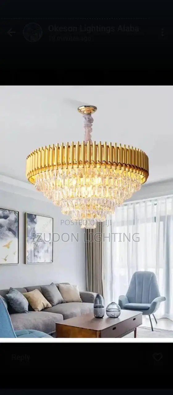 400mm Exotic Gold Chandelier Light