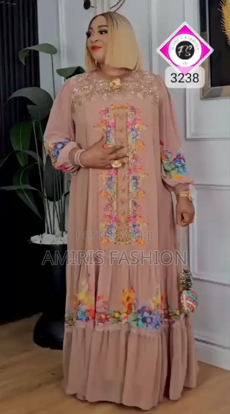 Quality Classy Stoned Turkey Gown