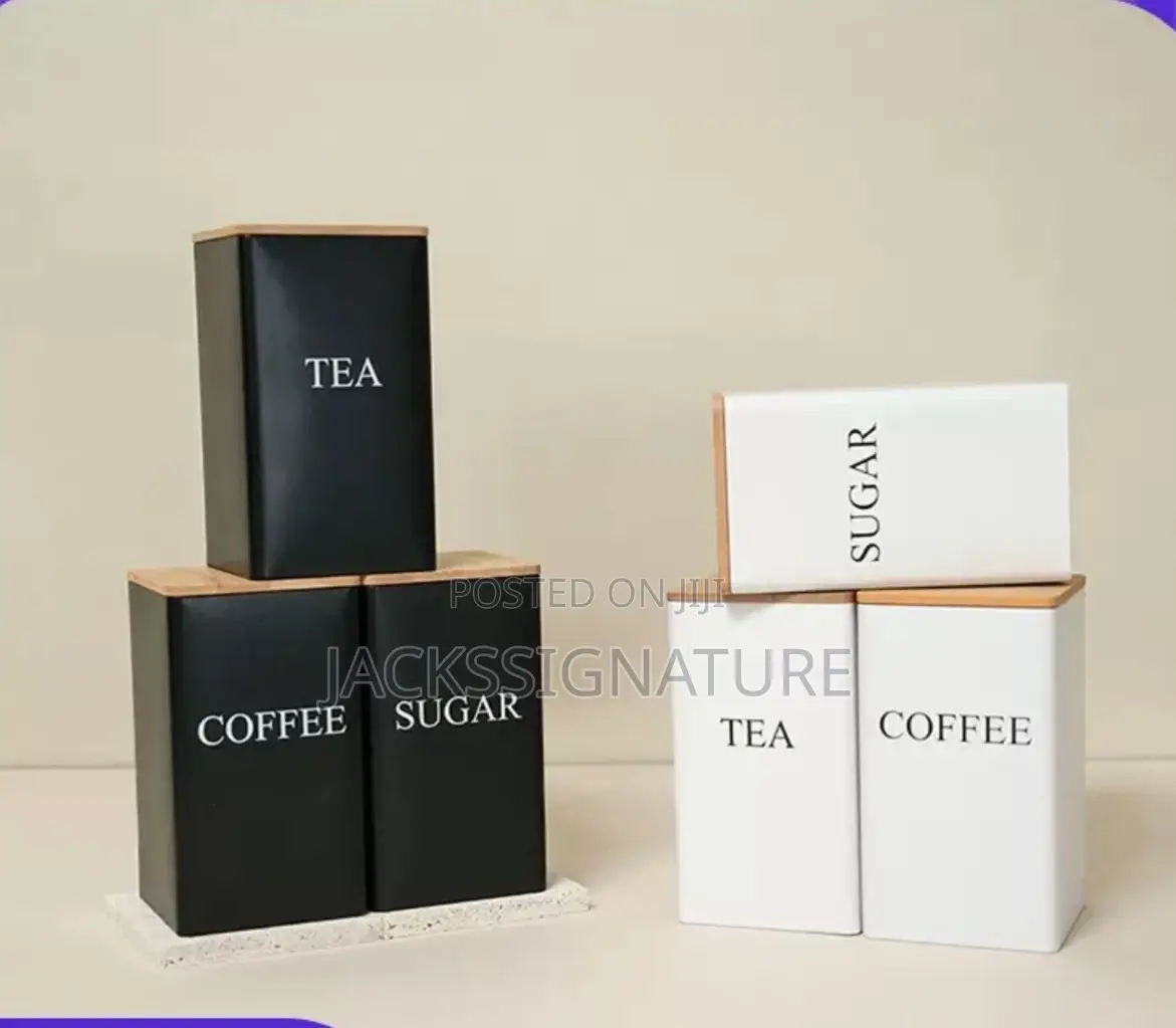 PCS Tea Coffee Sugar Canister Set