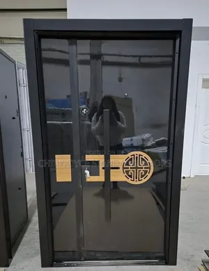 Turkish Steel Door With Black Finish a Reinforced Triple Lock System