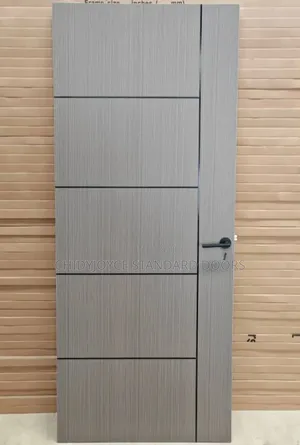 3ft HDF Line Wooden Door for Interior Use in Rooms, Kitchens, Toilet