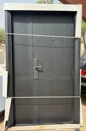 4ft German Standard Black Steel Security Door