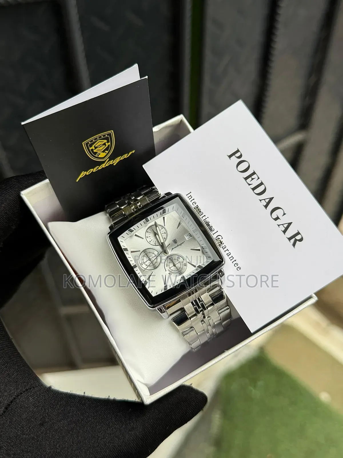 Poedagar Chronograph Square Design