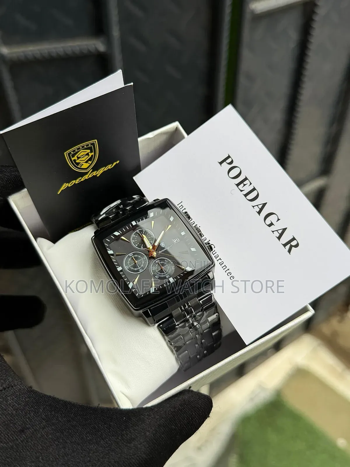 Poedagar Chronograph Square Design