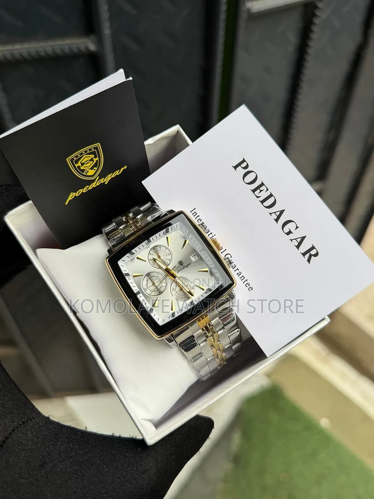 Poedagar Chronograph Square Design
