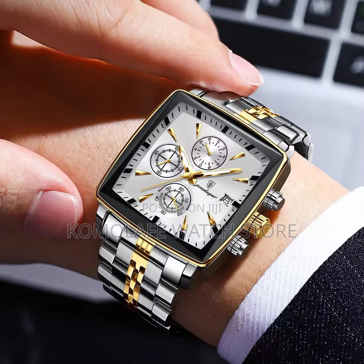 Poedagar Chronograph Square Design