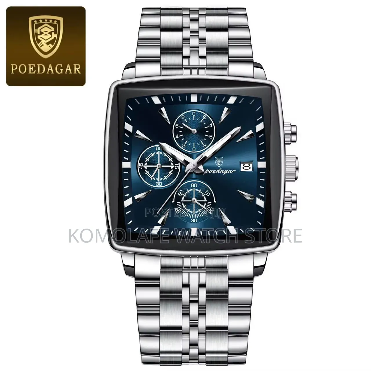 Poedagar Chronograph Square Design