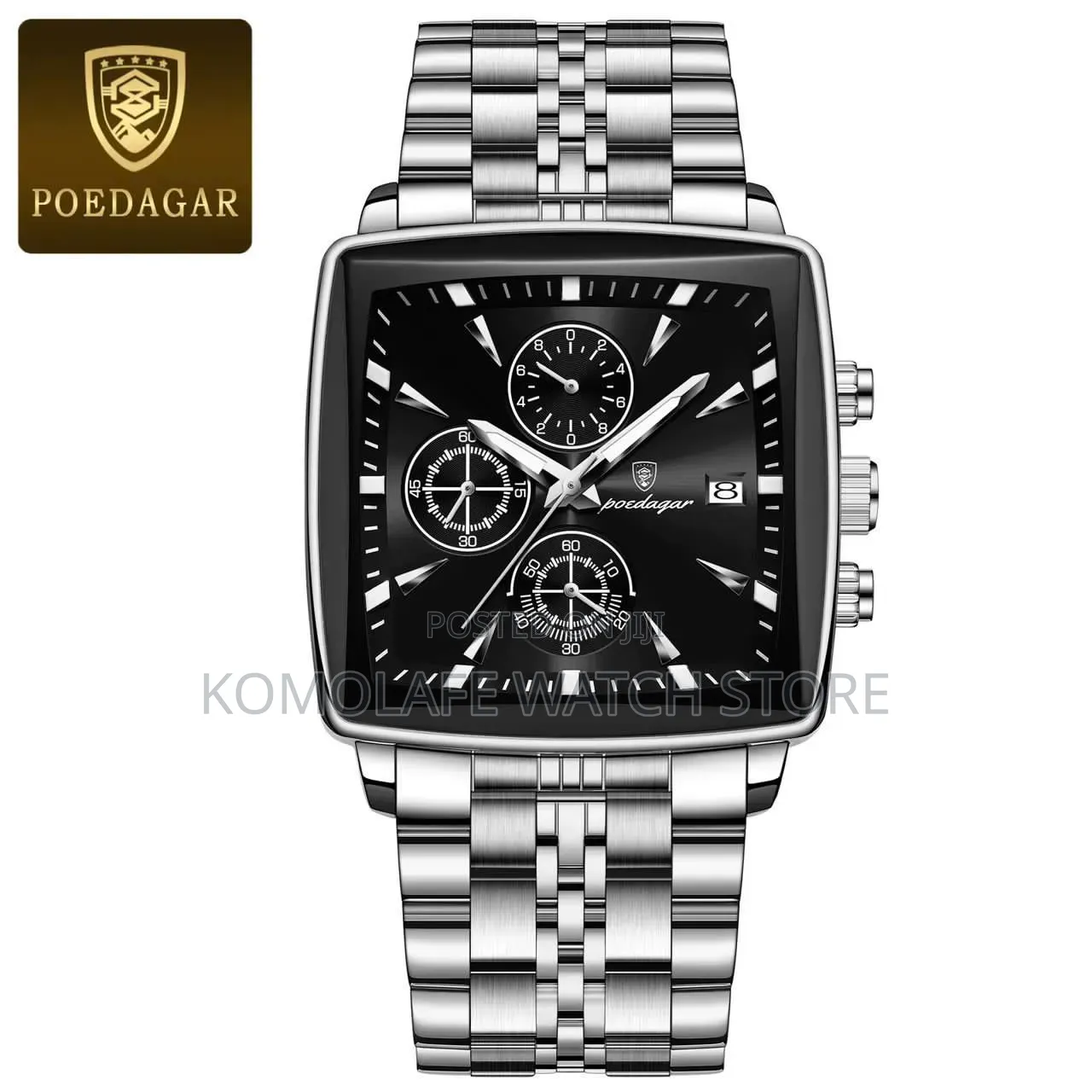 Poedagar Chronograph Square Design