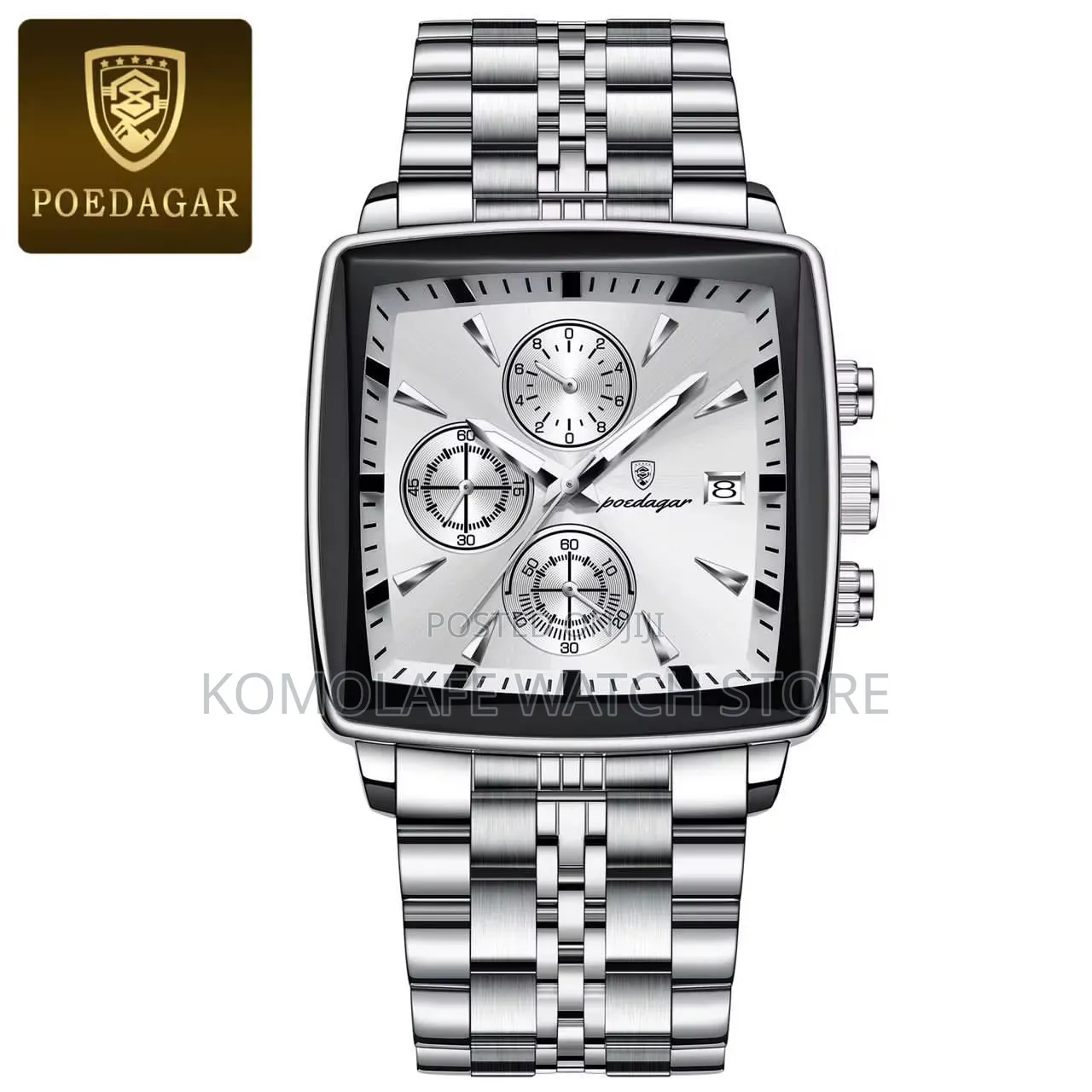 Poedagar Chronograph Square Design