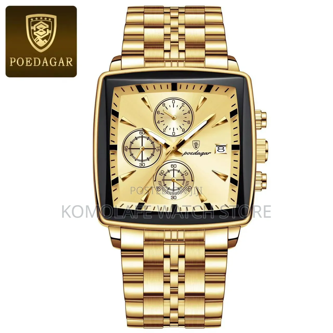 Poedagar Chronograph Square Design