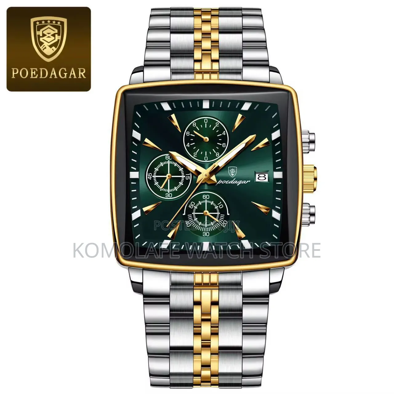Poedagar Chronograph Square Design