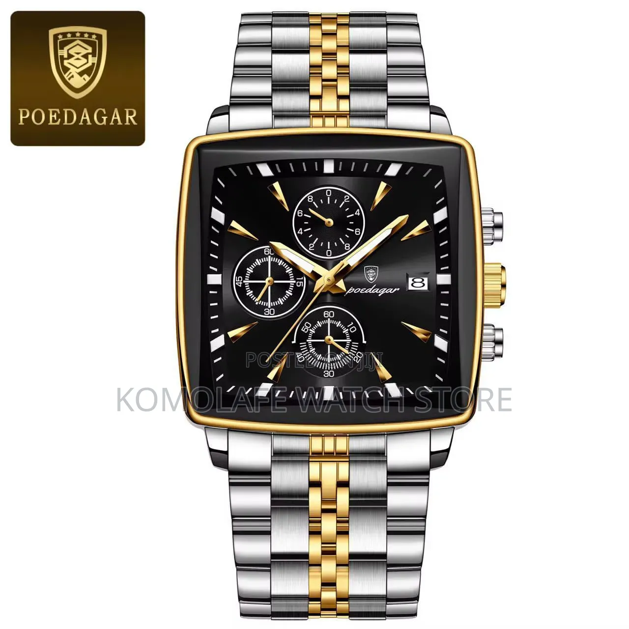 Poedagar Chronograph Square Design