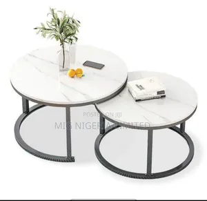 2pcs Faux Marble Centre Table