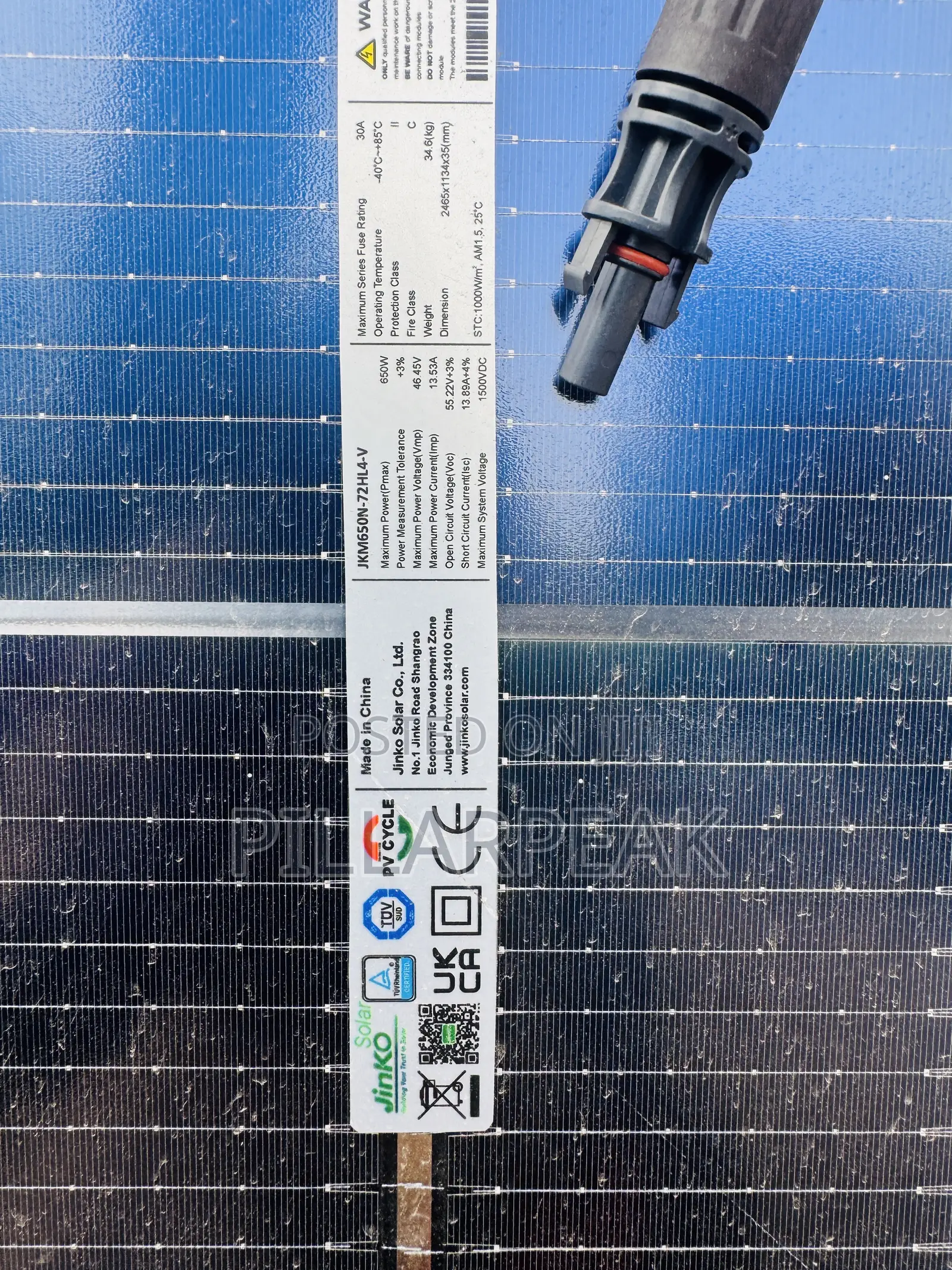 Original Jinko Panel 650w