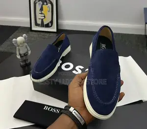 High Quality Luxury New Boss Men Suede Loafers