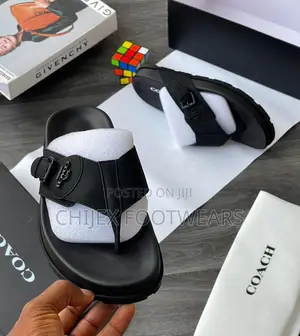 Coach Cross Black Slides Available
