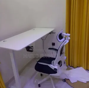 Electric Table and Ergonomic Office Chair