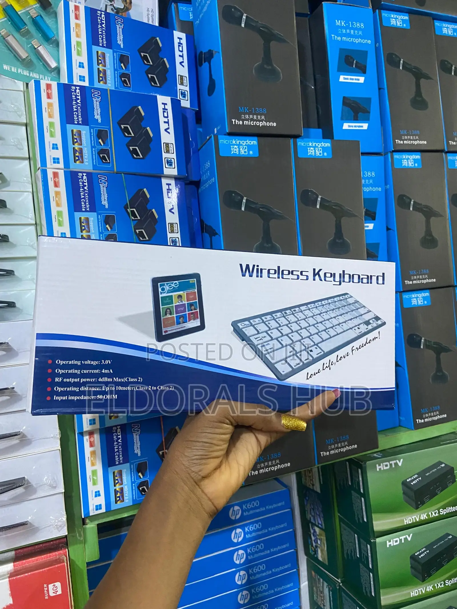 Ultra Slim Wireless Keyboard for Tablet Laptop Phone Bluetooth Compact