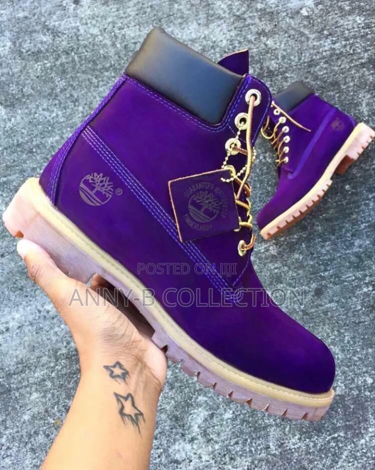 Purple Timberland Boots