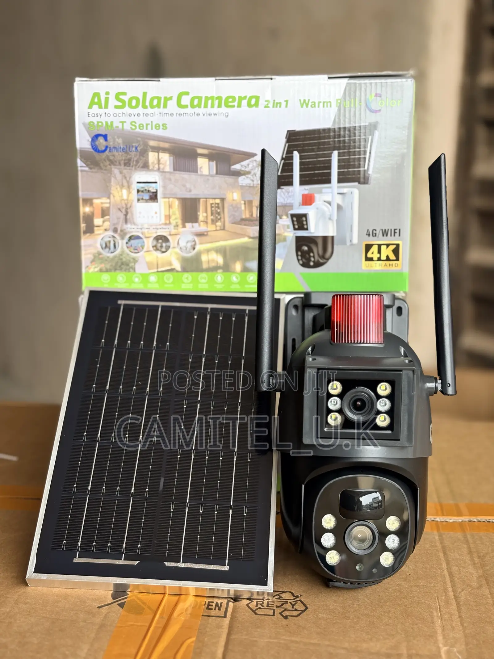 Eseecloud Dual Lens Solar PTZ Security Camera