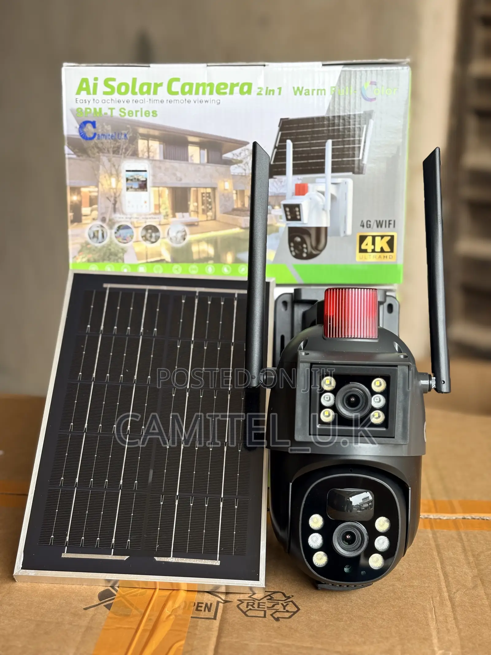 Eseecloud Dual Lens Solar PTZ Security Camera