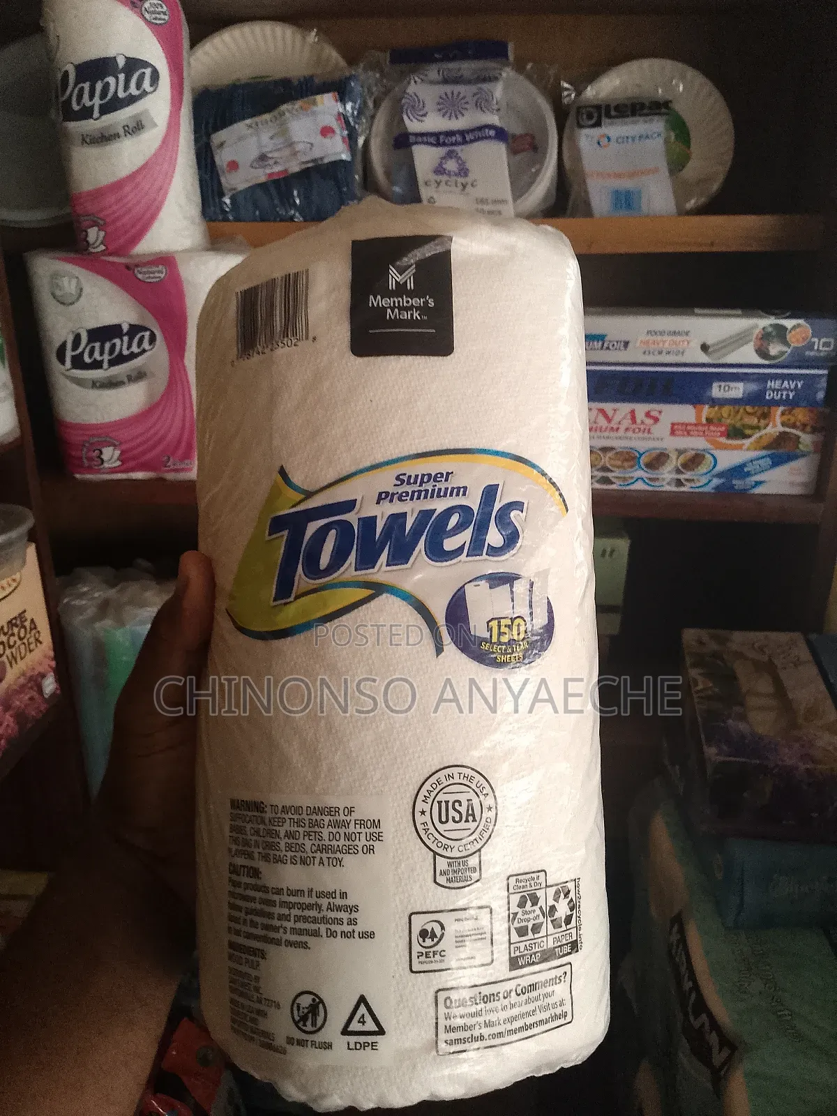 Member's Mark Kitchen Towel - Pack of 15 Rolls