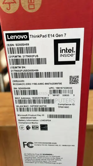 New Laptop Lenovo ThinkPad E14 Gen 6 16GB Intel Core 5 SSD 512GB