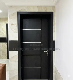 4ft Modern Black HDF Internal Door With a Sleek Design