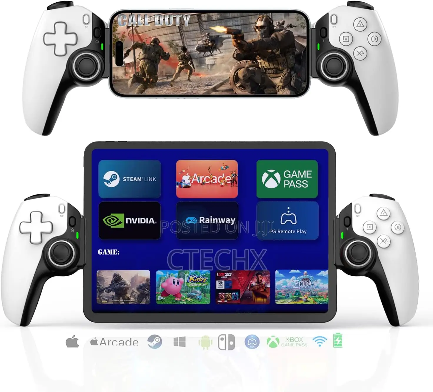 Mobile Cloud Gaming Controller for iPhone 15/14, iPad, Tablet, Android