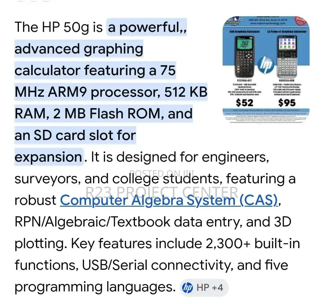 Hp 50g Graphing Calculator