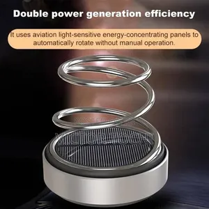 Solar Powered Spiral Ring Car Air Freshener