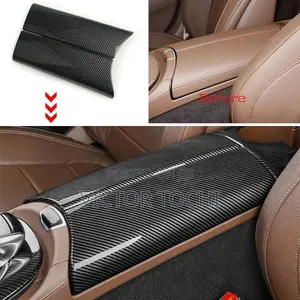 Carbon Fiber Center Armrest Covers Benz Glk350 , C300, Ml350 , E350