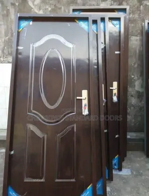 3ft by 7ft Brown American Panel Steel Door