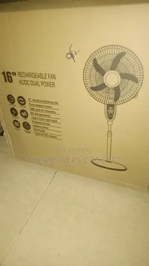 Perez Rechargeable Solar Fan