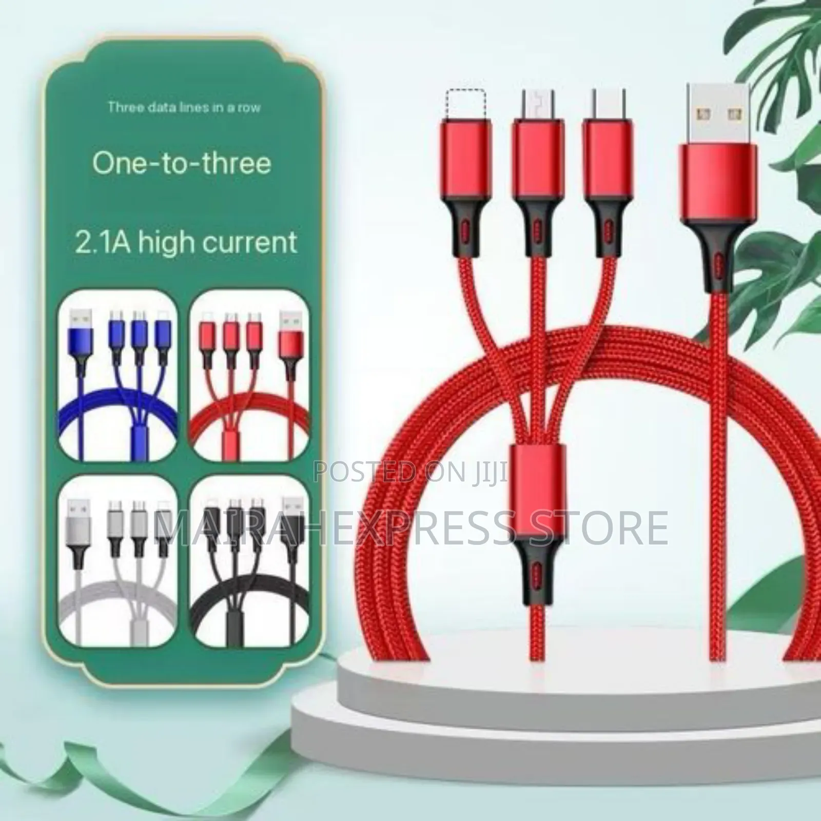 3 in 1 Cable 
Fast Data Cable 
2st7