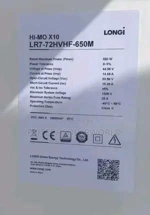 650w Longi Solar Panel