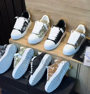 Premium Designer Sneakers Chunky Sole Canvas Low Tops