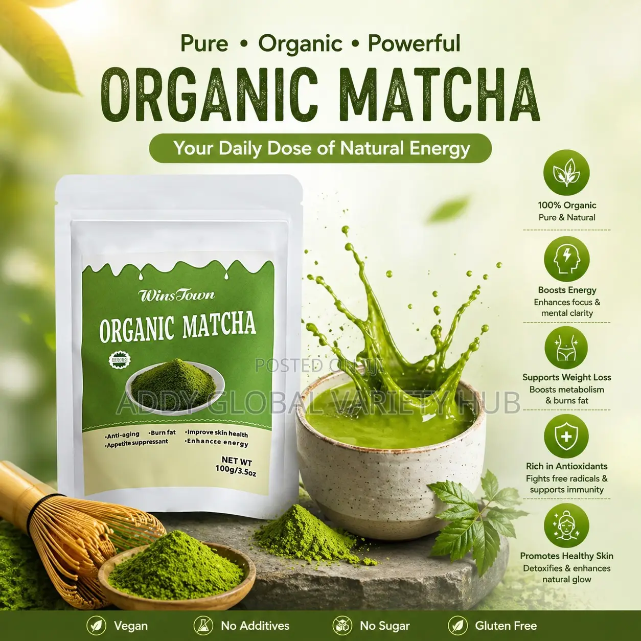 Organic Matcha Powder ( Green)