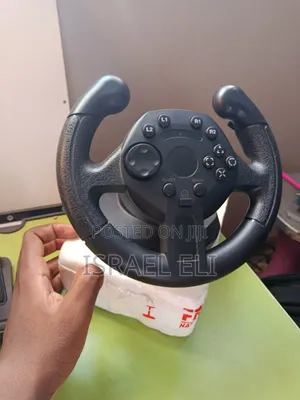 Qc Racing Steering Wheel With Pedals Full Set With Cable