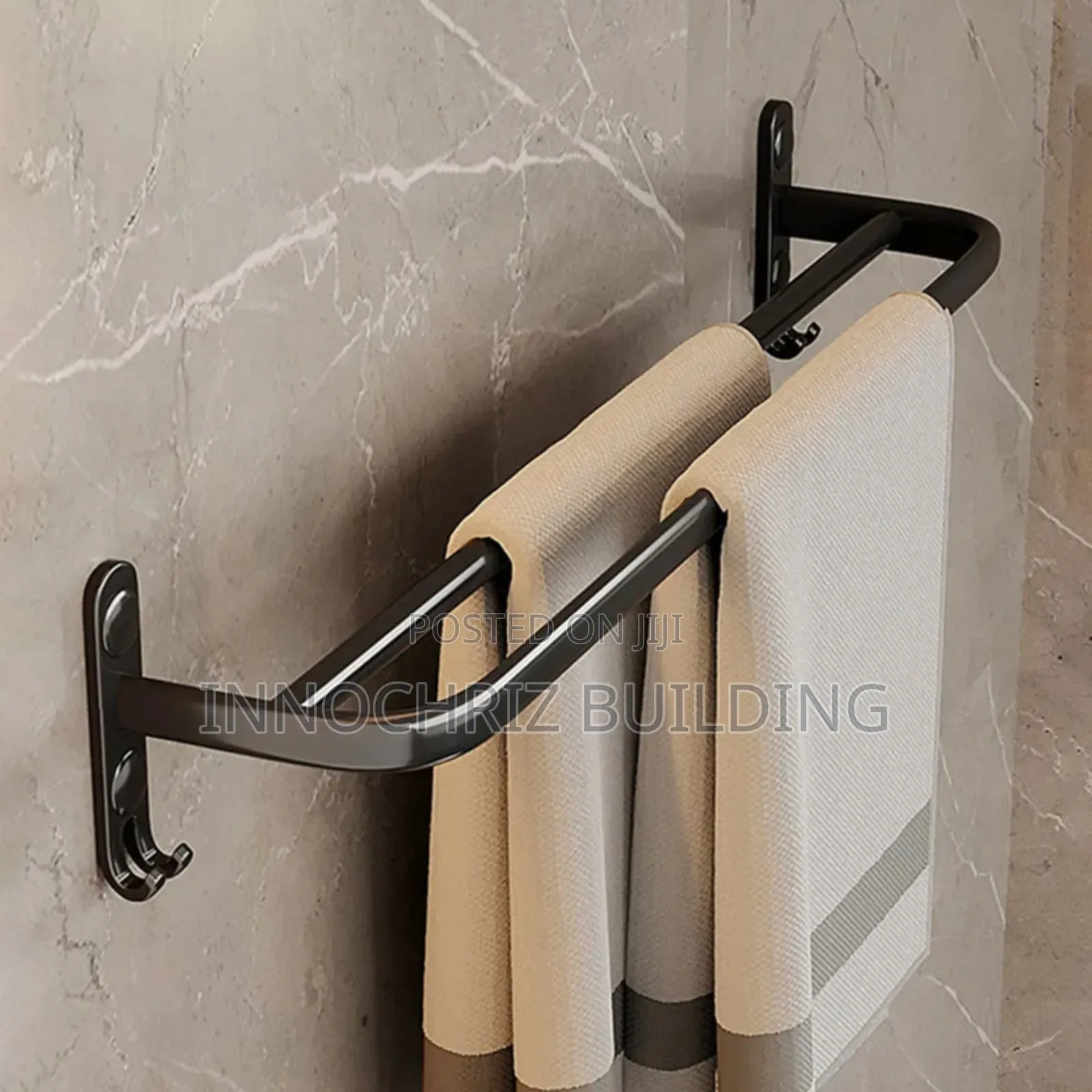 Black Rail With Hooks