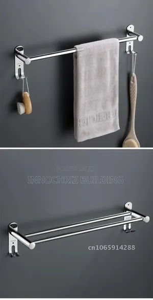 Chrome Single Rail With Hooks