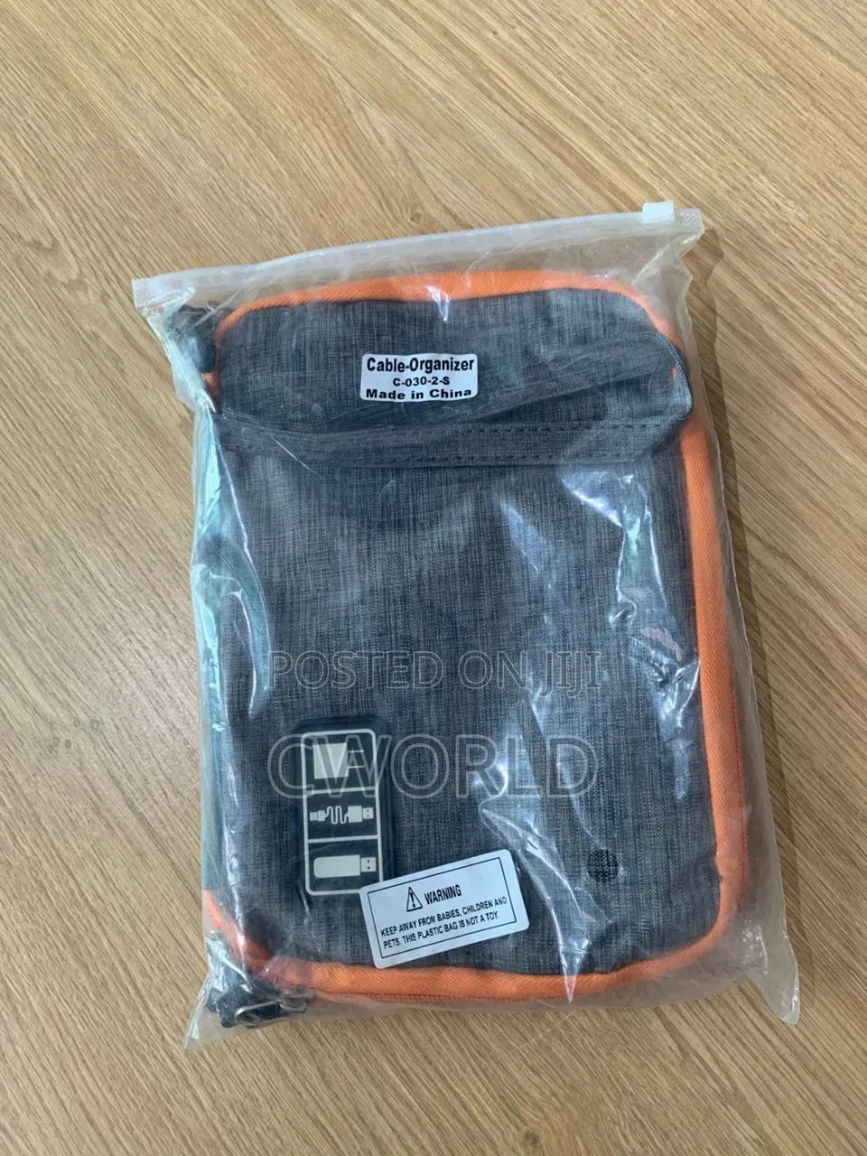 Portable Electronic Cable Organizer Bag