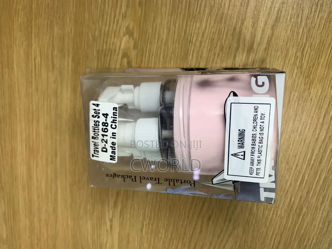 4-piece Portable Travel Bottle Set