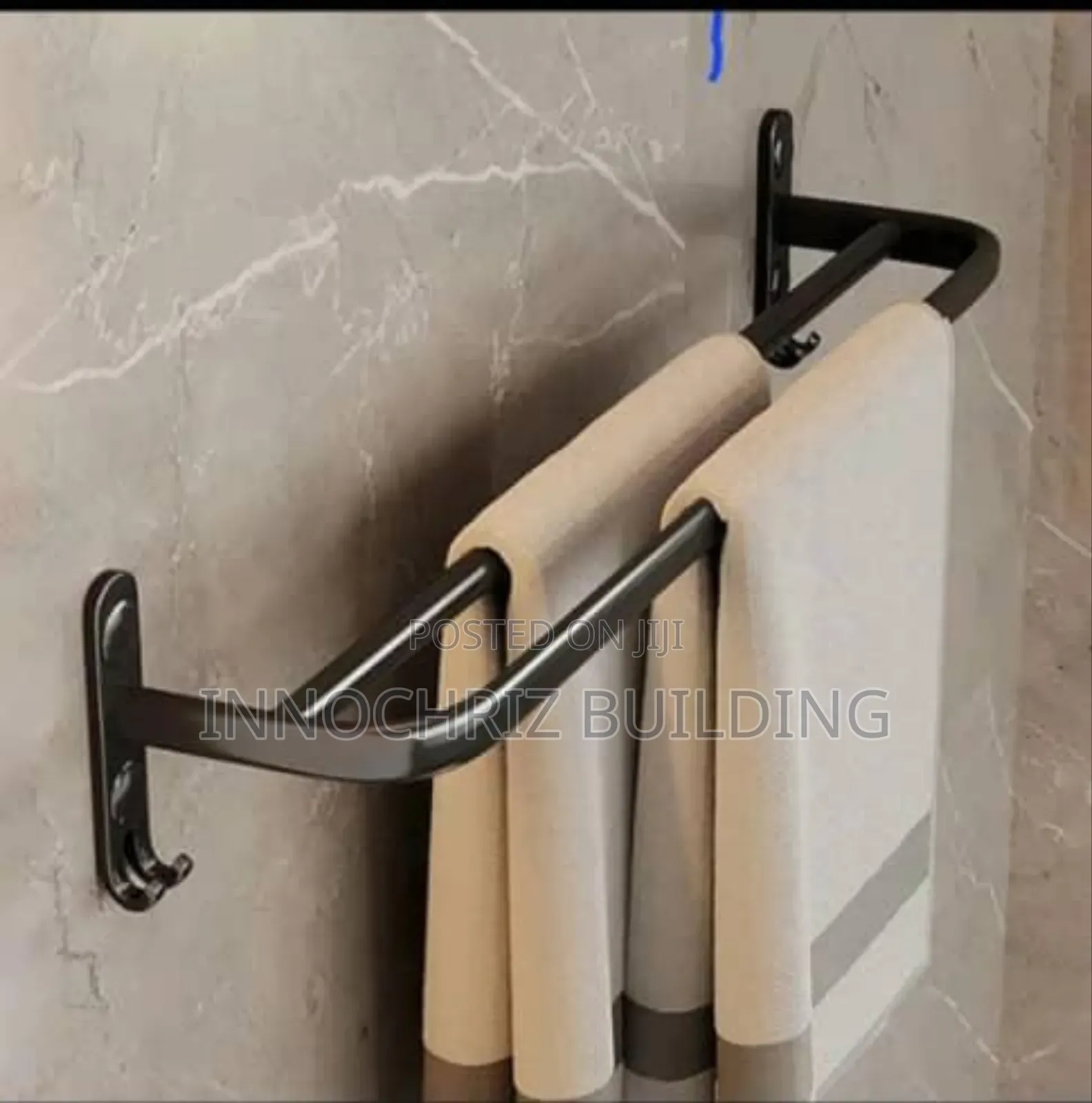 Black Double Rail With Sponge Hook