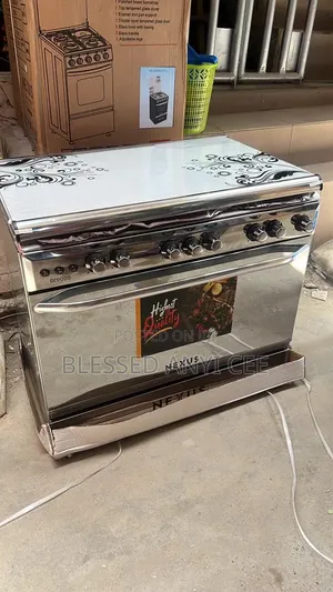 New Nexus Standing Gas Cooker 5burners Automatic With Grill Gas Oven