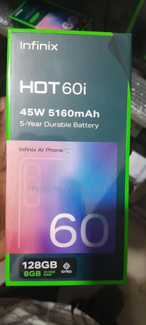 New Infinix Hot 60i 128 GB Black